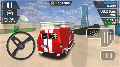 Smash Car Hit Red Van Driving Simulator Impossible City Stunts