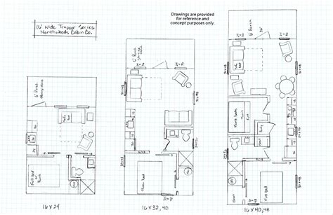 Trapper Floor Plans Northwoods Cabin Co