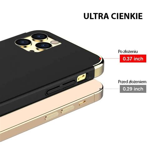 Etui Do Iphone Pro Eleganckie Cienkie Ze Zdobieniami I Widocznym