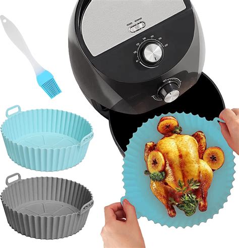 Pcs Airfryer Silikonform Air Fryer Silicone Pot Silikonform F R