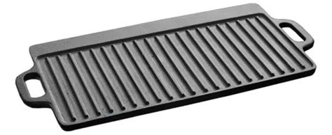 Chapa reversível de ferro fundido 50x23 5 cm Bifera Grill Color Black