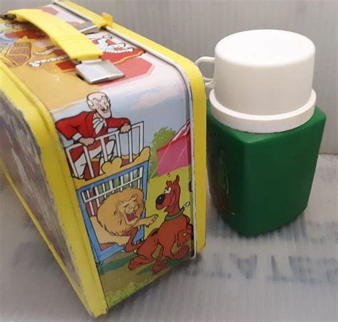 RARE 1973 Scooby Doo Where Are You Metal Lunch Box & Thermos ~Vintage Lunchbox! | #4627697026