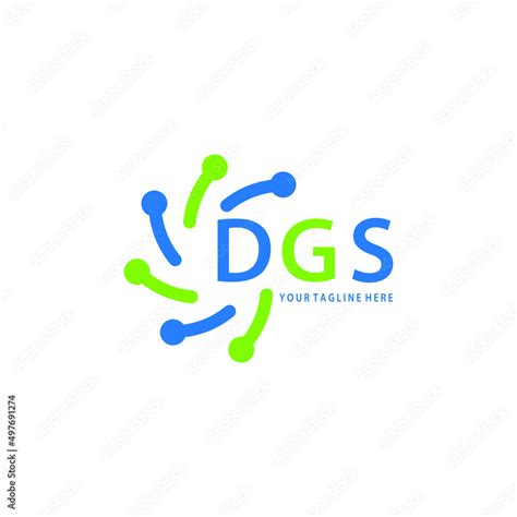 DGS logo design initial creative letter on white background. DGS vector ...