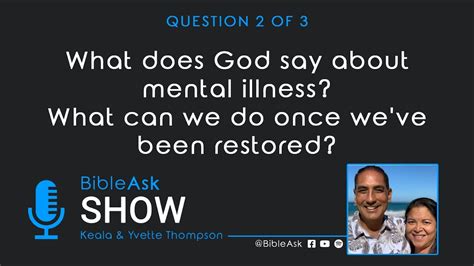 What Does God Say About Mental Illness What Can We Do Once We Ve Been