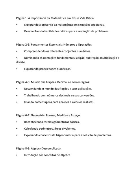 SOLUTION Dominando A Matem Tica Um Guia Abrangente Para Excel Ncia 1