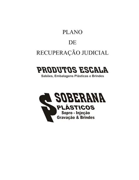 Pdf Plano De Recupera O Judicial Airtoncampos Comairtoncampos