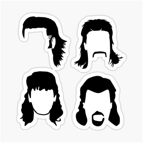 Mullet Svg Mullet Clipart Mens Hair Png Mullet With American Flag