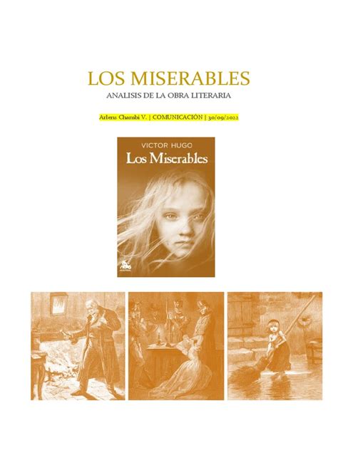 Los Miserables Analisis Literario Pdf Los Miserables Victor Hugo