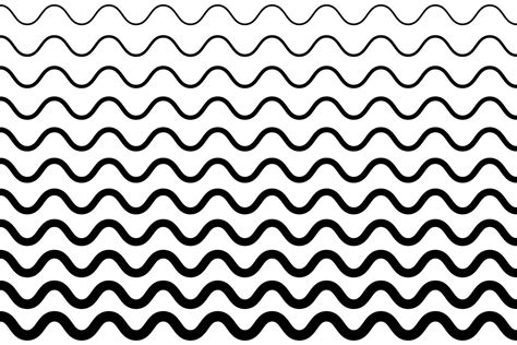 Thin Wavy Lines Seamless Pattern Repeatable Wavy Zigzag Lines Vector