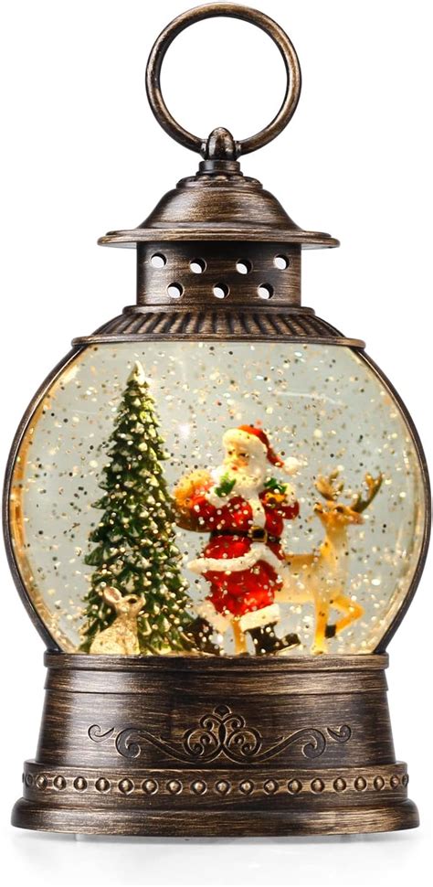 Amazon Snow Globe Christmas Snow Globe Lantern Santa Claus