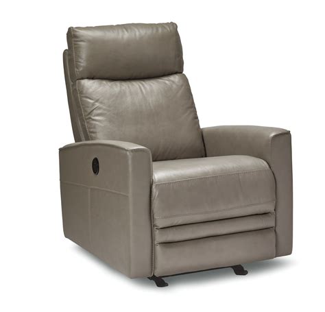 Red Barrel Studio Fauteuil inclinable électrique en cuir véritable de