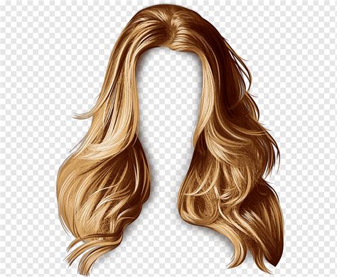 Brown Hair Wig Illustration Hairstyle Wig Artificial Hair Integrations Western Style Long Hair