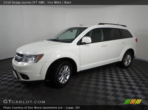 Vice White 2018 Dodge Journey SXT AWD Black Interior GTCarLot