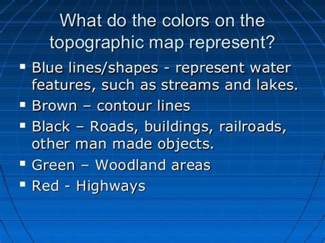 What Do The Colors On A Topographic Map Represent | Draw A Topographic Map