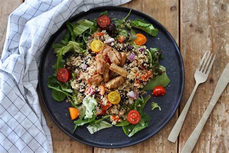 Quinoa Salade Met Vega Kip Puur Suzanne Vega Vegan Recepten