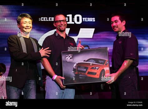 Kazunori Yamauchi Sean Morris At Arrivals For Sony Playstation 10th