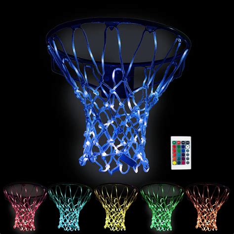 Rukket Basketball Light Up Hoop Net Change Colors With