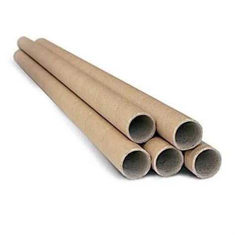 1 Mtr To 12 Mtr Brown Paper Core Tube For Packaging Thickness 12 Mm