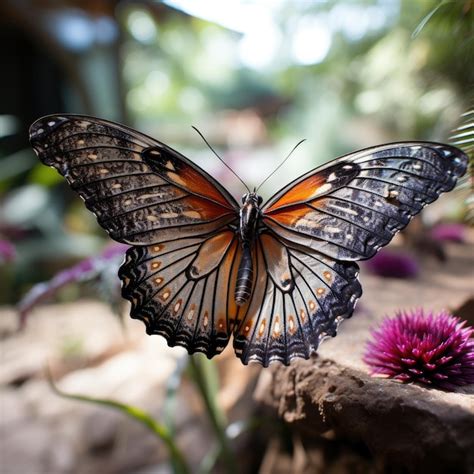 Premium Ai Image Monarch Butterfly Feeding