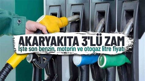 Benzin Motorin Ve Otogaz Lpg Ye Zam