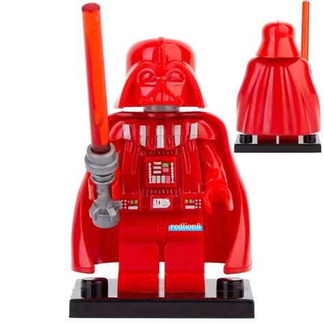 Red Darth Vader Star Wars Custom Printed Lego Compatible Minifigure