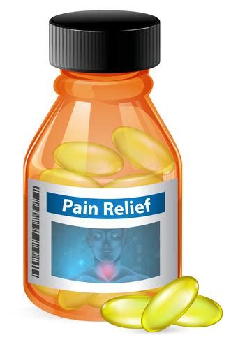 Container of pain relief 302212 Vector Art at Vecteezy