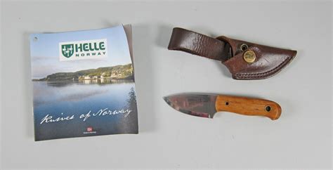 HELLE KNIVES MANDRA FIXED BLADE KNIFE MADE IN NORWAY LEATHER