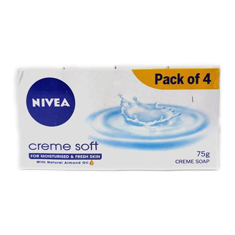 Buy Nivea Creme Soft Soap Pack Of 4 X 75 Gm Online At Discounted Price Netmeds