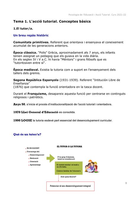 Apuntes Tema Psicologia Tema L Acci Tutorial Conceptes B Sics