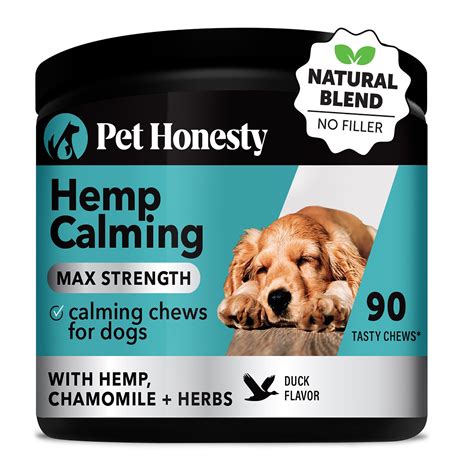 Pet Honesty Hemp Calming Max Strength Soft Chews For Dogs Count Of 90