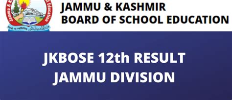 JKBOSE 12th Result 2023 Jkbose 12th Result Kashmir Division