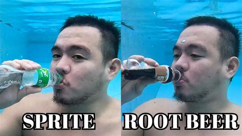 Sprite Vs Root Beer Burp Underwater Youtube