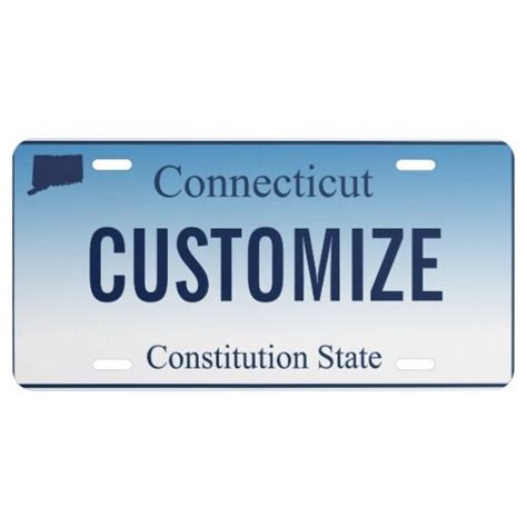 Connecticut Custom License Plate | Zazzle.com | Custom license plate ...