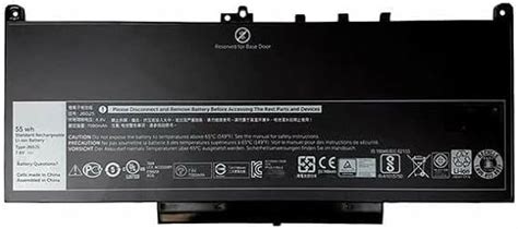 J J Battery Replacement Battery For Dell Latitude E Battery E