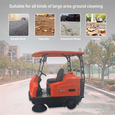 Street Floor Cleaner Machine Garbage Ride On Vacuum Road Floor Sweeper