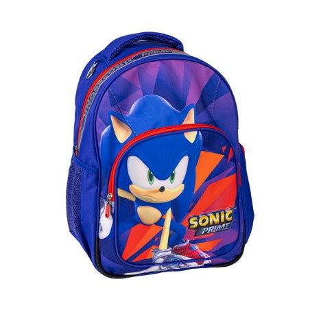 Mochila Juvenil De Sonic 43cm