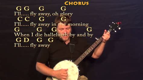 Ill Fly Away Gospel Banjo Cover Lesson With Chordslyrics Youtube