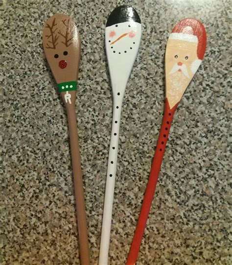 Painted Wooden Spoon Christmas Swags Christmas Wood Christmas