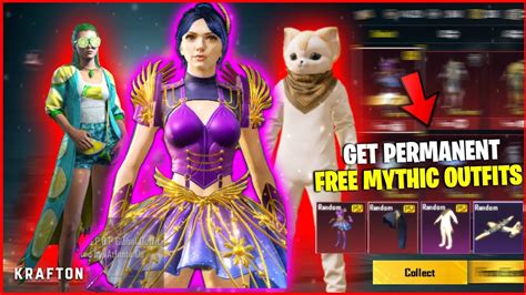 Get Permanent Mythic Outfits Free In Battleground Mobile India Bgmi