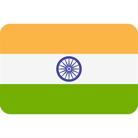 India Flags Rounded Rectangle Icon