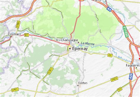 MICHELIN Épernay map - ViaMichelin