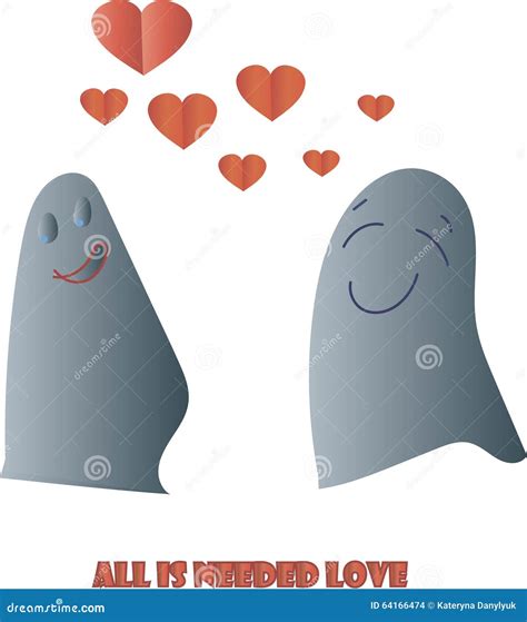 Ghosts Couple Stock Illustration 76861876