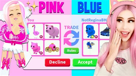 I Tried The One Color Trade Challenge In Adopt Me Roblox Adopt Me