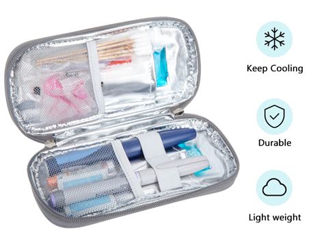 Amazon Insulin Cooler Travel Case With Tsa Approved Ice Packs