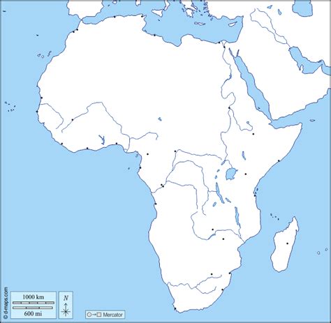 Afrika Leere Karte Goudenelftal