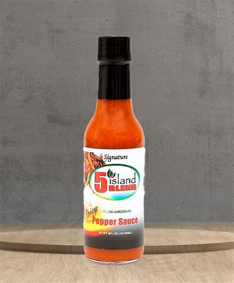 Signature Spicy Pepper Sauce (5 oz. bottle). Low salt.. | RanandGuiskitchen