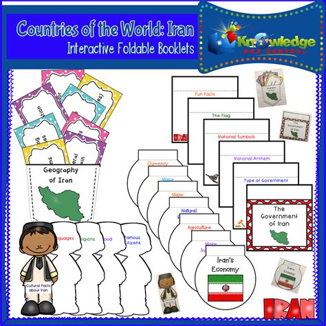 Countries Of The World Iran Interactive Foldable Booklets Made By