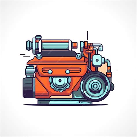 Premium Vector | Engine vector illustration engine logo design car engine