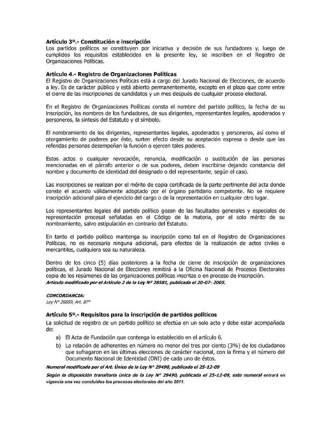 LEY DE PARTIDOS POLITICOS PDF