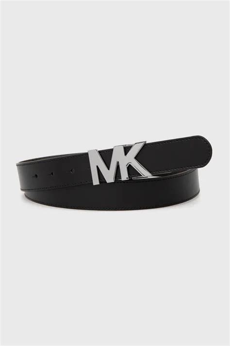 Двухсторонний кожаный ремень Michael Kors мужской цвет чёрный | ANSWEAR.ua